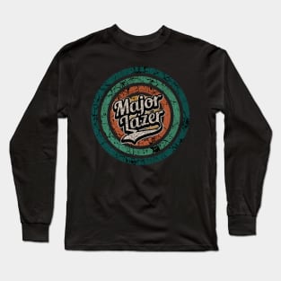 Major Lazer // Retro Circle Crack Vintage Long Sleeve T-Shirt